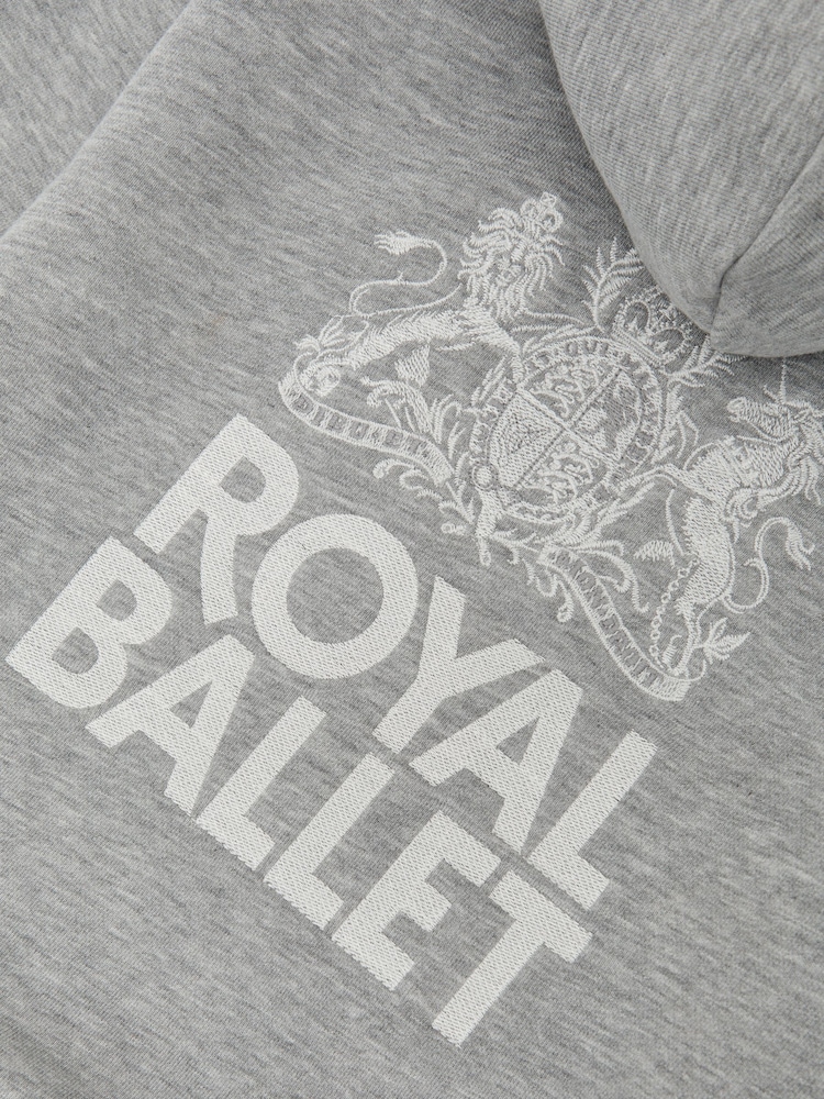 Reiss Grey Melange Basque 13-14 yrs Reiss | Royal Ballet Logo Unisex Fit Hoodie - Image 5 of 5 Reiss Grey Melange Basque 13-14 yrs Reiss | Royal Ballet Logo Unisex Fit Hoodie - Image 5 of 5