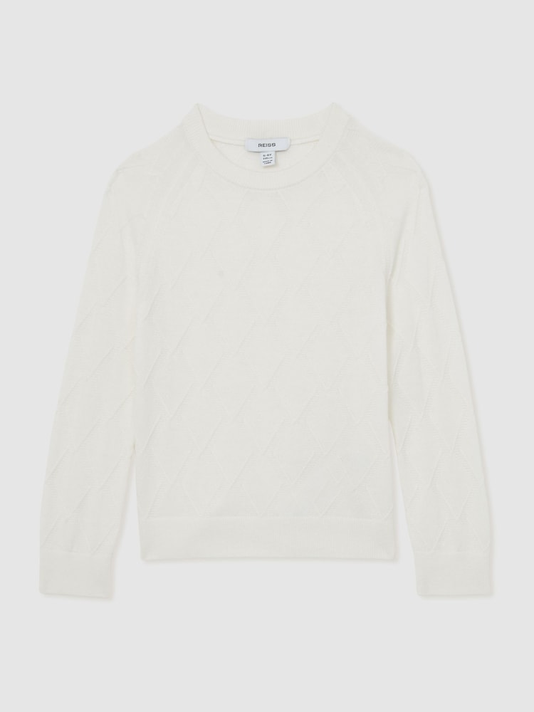 Reiss Off White Mansion Jumper - Image 2 of 4 Reiss Off White Mansion Jumper - Image 2 of 4