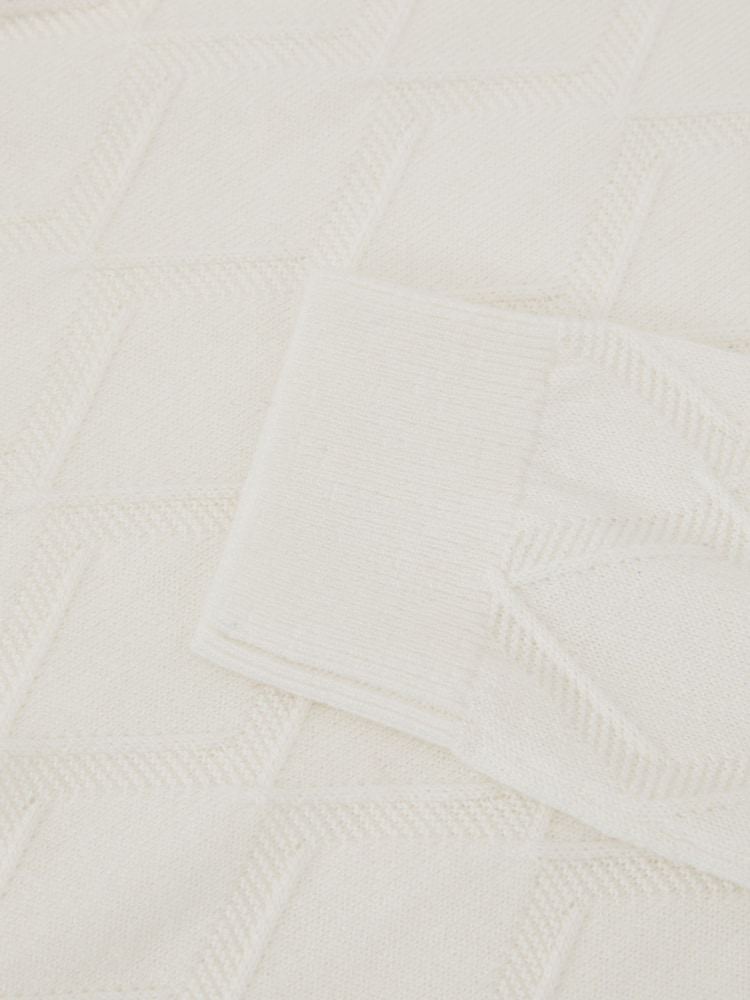 Reiss Off White Mansion Jumper - Image 4 of 4 Reiss Off White Mansion Jumper - Image 4 of 4