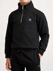 Reiss Black Sulley Top & Joggers Set - Image 3 of 4