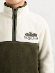 Reiss Mahon Nature Reserve Colour-Block Zip Fleece - Imagen 4 de 5