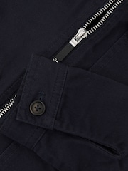 Reiss Navy Nevis 9-13 yrs Cotton Zip-Through Utility Jacket - Image 5 of 5