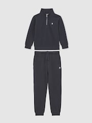 Reiss Navy Sulley 13-14 yrs Logo-Embroidery Tracksuit Set - Image 1 of 5