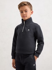 Reiss Navy Sulley 13-14 yrs Logo-Embroidery Tracksuit Set - Image 3 of 5