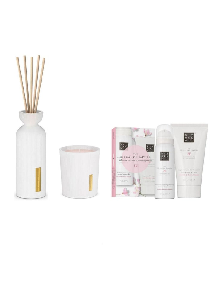 Rituals The Ritual of Sakura Mini Diffuser Candle and Bodycare Duo Gift Set - Image 1 of 1