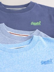 أزرق - حزمة من 3 تيشرتات من Superdry - صورة 7 من 8