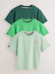 Superdry Green T-Shirts 3 Pack - Image 1 of 10