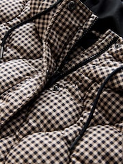 Brown Check Lightweight Quilted Jacket - Image 5 of 8
