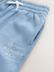 Superdry Light Blue Sweat Top & Shorts Set - Image 5 of 5