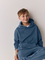 Superdry Blue Hoodie & Jogger Set - Image 1 of 10