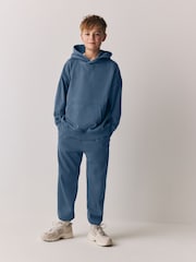 Superdry Blue Hoodie & Jogger Set - Image 3 of 10