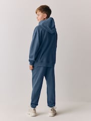 Superdry Blue Hoodie & Jogger Set - Image 4 of 10