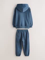 Superdry Blue Hoodie & Jogger Set - Image 6 of 10