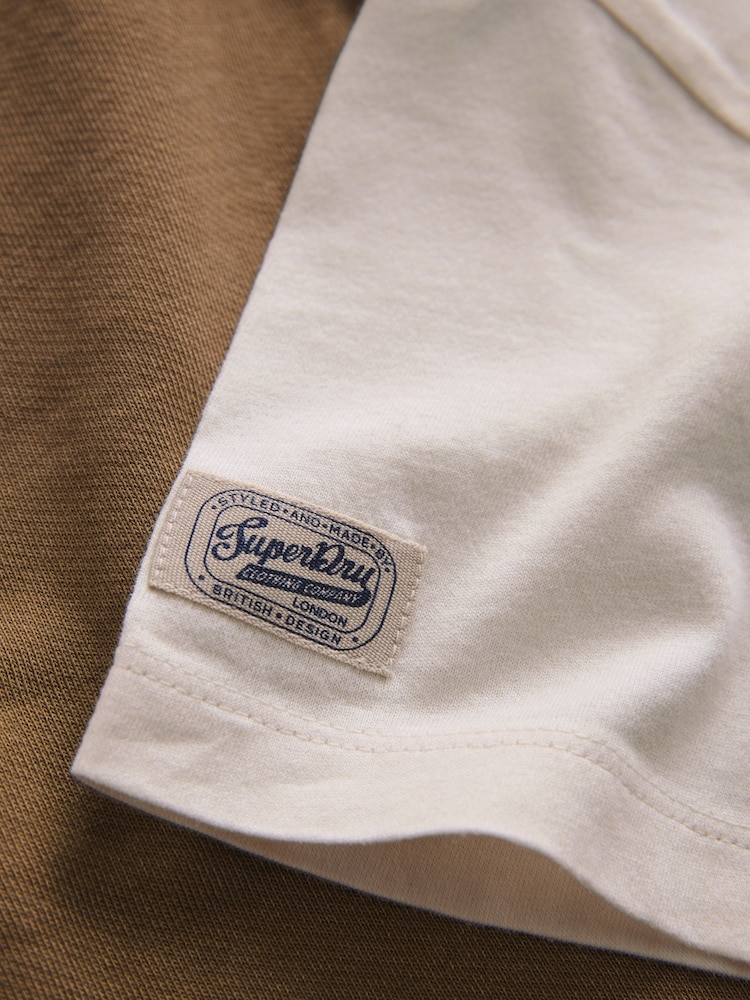 Maro/Alb - Superdry T-Shirt and Shorts Set - Imaginea 11 din 11