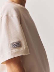 Superdry Brown/White T-Shirt and Short Set - Image 5 of 6