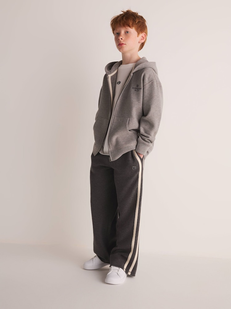 Superdry Grey Sweat Top & Joggers Set - Image 1 of 3