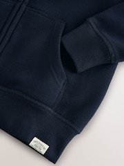 Marineblau - Superdry Kapuzenjacke mit Reißverschluss - Bild 9 von 9