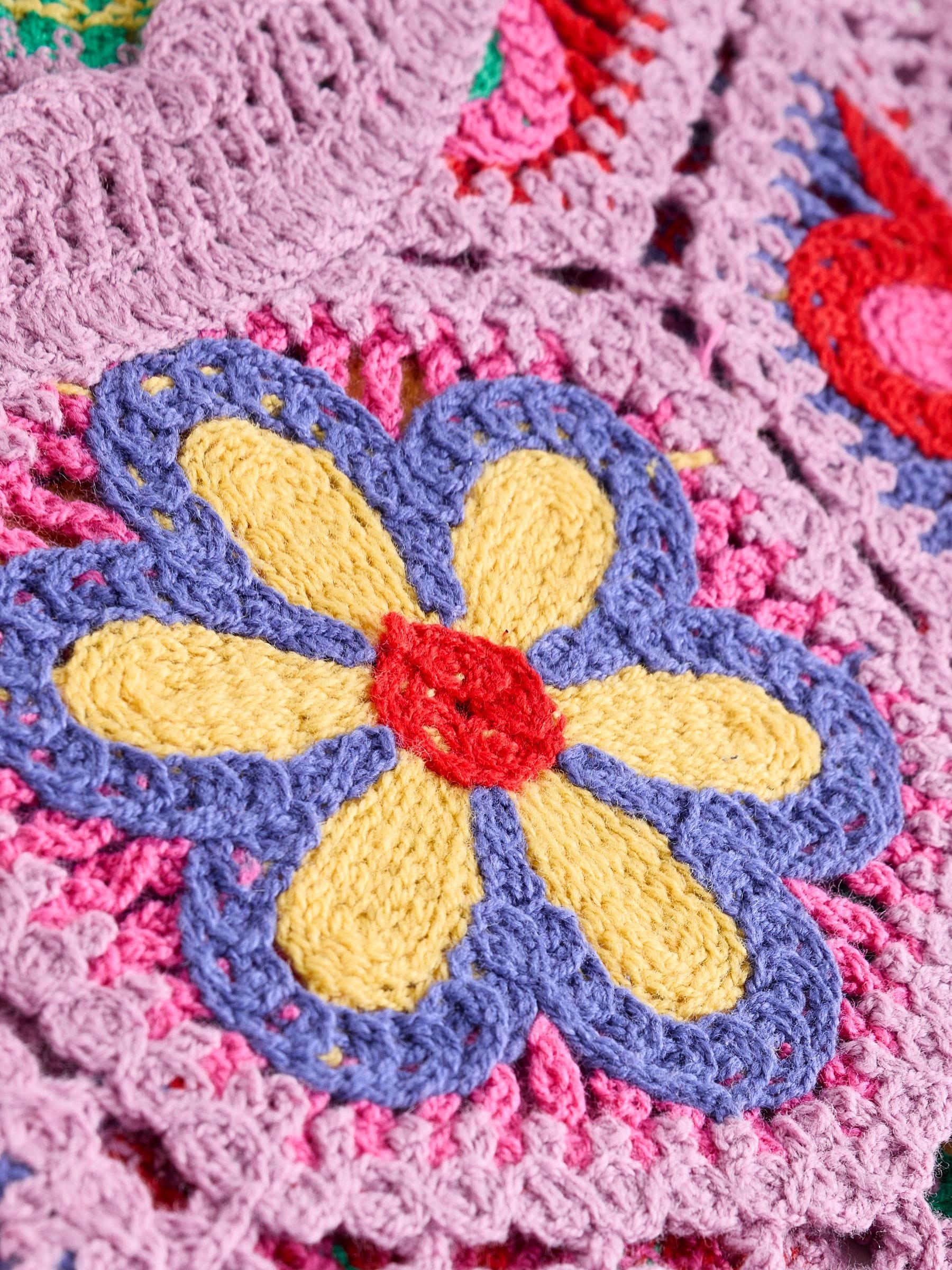 Buy Purple Bright Multi Crochet Knit Floral Tank from Next USA