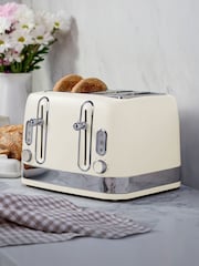 Laura Ashley Dove Grey 4 Slice Toaster - Image 2 of 6