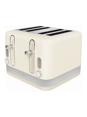 Laura Ashley Dove Grey 4 Slice Toaster - Image 4 of 6