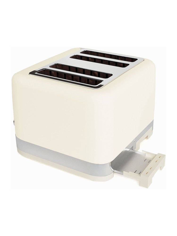 Laura Ashley Dove Grey 4 Slice Toaster - Image 6 of 6