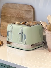Laura Ashley Sage Leaf 4 Slice Toaster - Image 2 of 7