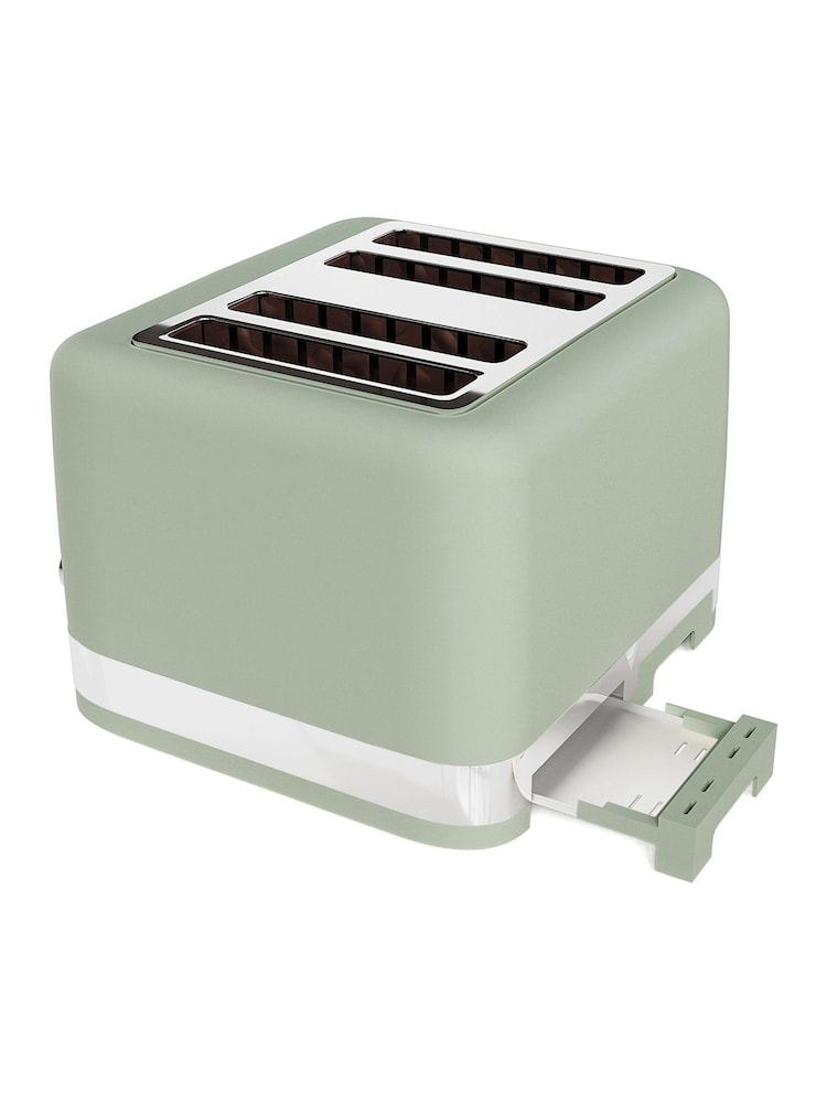 Laura Ashley Sage Leaf 4 Slice Toaster - Image 7 of 7