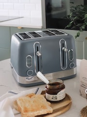 Laura Ashley Dark Slate 4 Slice Toaster - Image 2 of 6