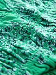 Grön Bandana Tryck - Rynkad bandeau-topp med bröstband - Bild 8 av 8