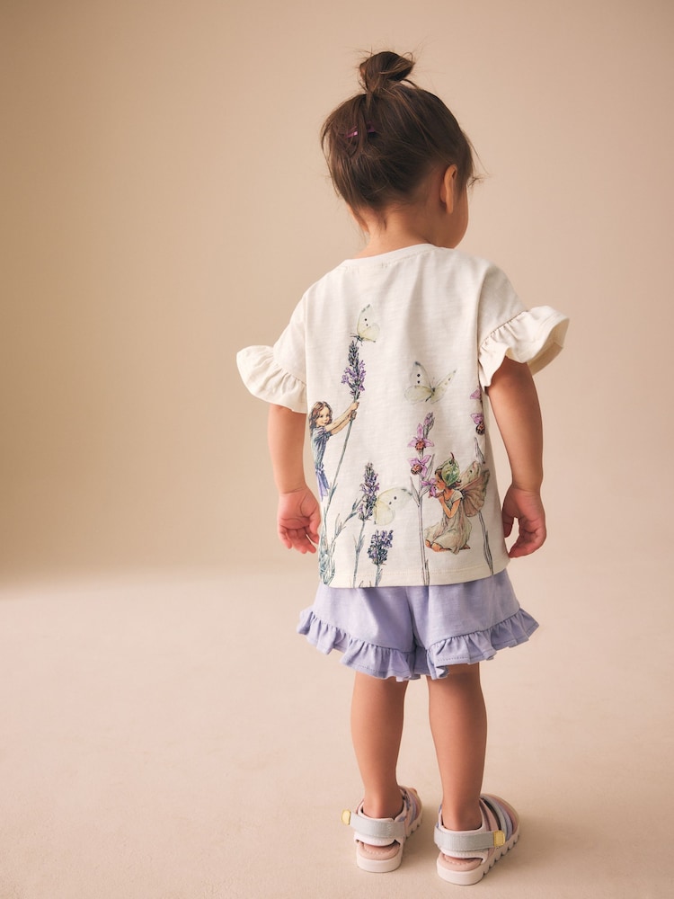 Ecru White Flower Fairies Shorts Set (3mths-7yrs) - Image 1 of 8