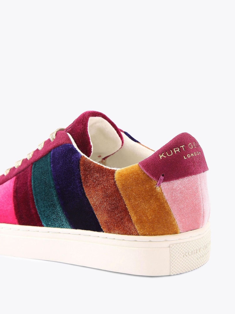 Kurt Geiger London Pink Lane Stripe Cupsole Trainers - Image 5 of 5 Kurt Geiger London Pink Lane Stripe Cupsole Trainers - Image 5 of 5