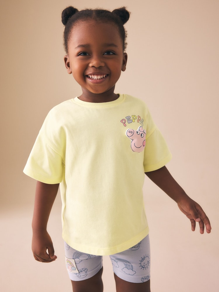 Galben - Peppa Pig Tricou și set de pantaloni scurți pentru ciclism (3luni-7ani) - Imaginea 2 din 10