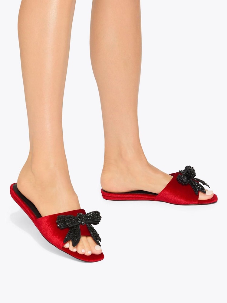Kurt Geiger London Kensington Bow Flat Shoes - Image 1 of 5 Kurt Geiger London Kensington Bow Flat Shoes - Image 1 of 5