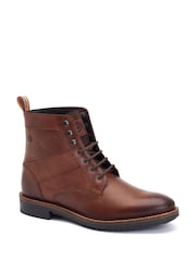 Base London Brown Dickson Pull Up Boots - Image 3 of 4