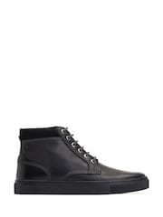 Base London Black Cabbie Pull Up Boots - Image 1 of 4
