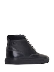 Base London Black Cabbie Pull Up Boots - Image 3 of 4