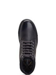 Base London Black Cabbie Pull Up Boots - Image 4 of 4