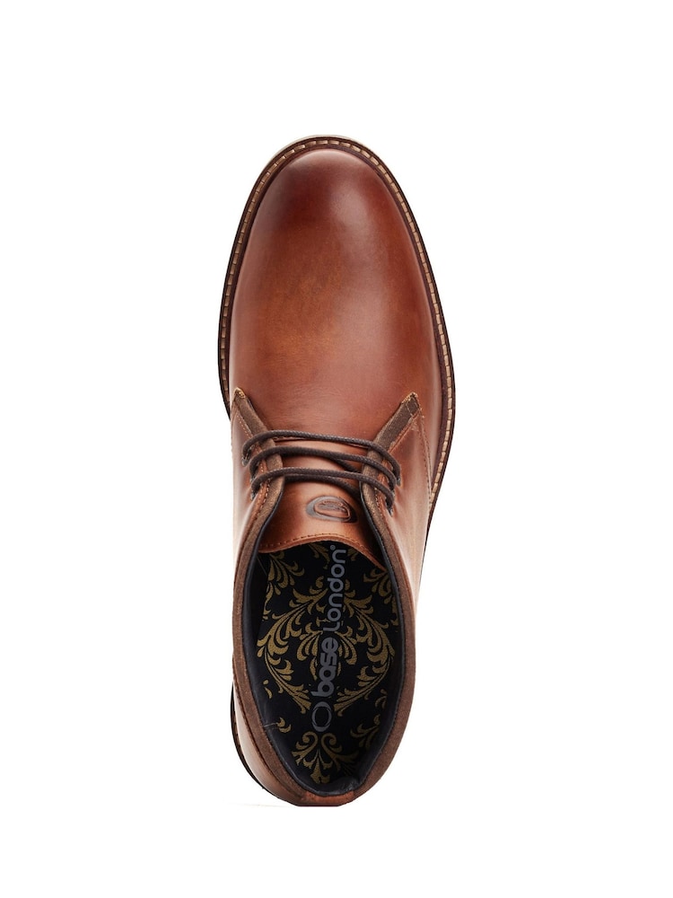 Base London Brown Bartlett Pull Up Boots - Image 2 of 4