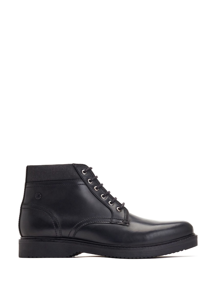 Base London Black Dugan Waxy Boots - Image 1 of 4 Base London Black Dugan Waxy Boots - Image 1 of 4