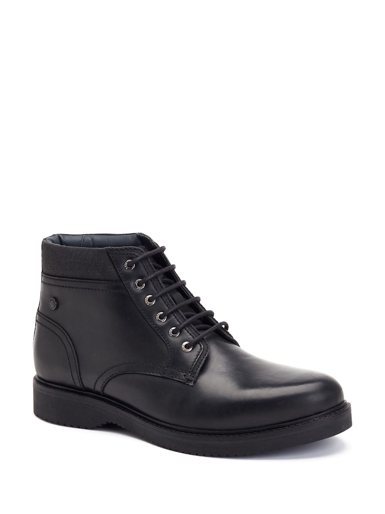 Base London Black Dugan Waxy Boots - Image 2 of 4