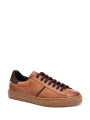 Base London Brown Beck Pull Up Shoes - Image 3 of 4