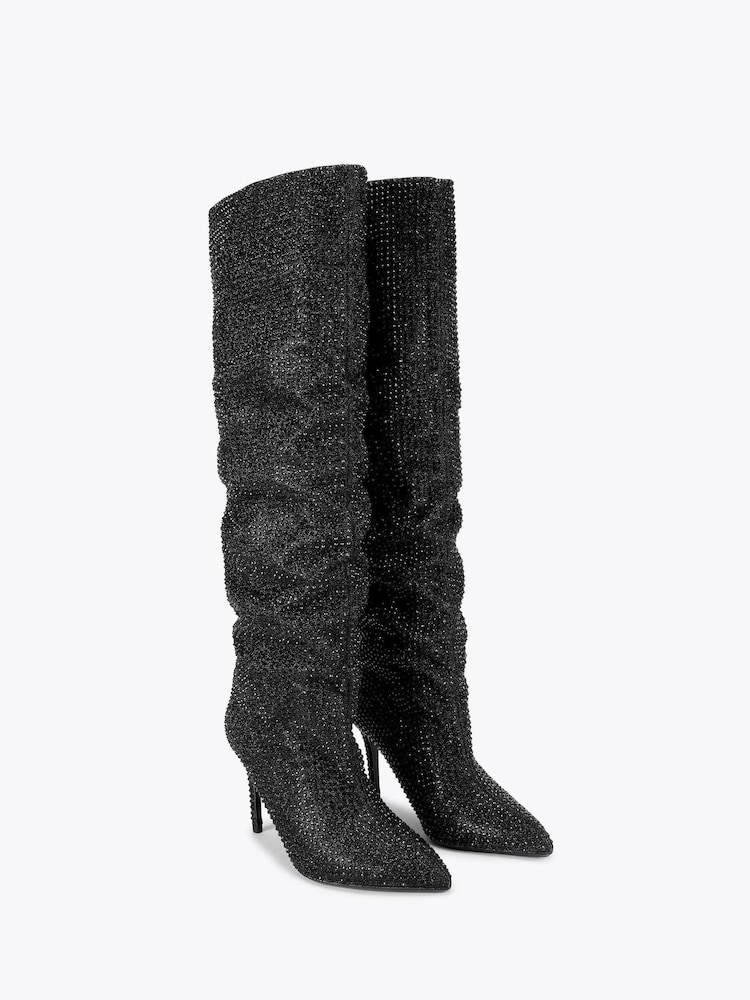 Carvela Black Knee Boots - Image 2 of 4