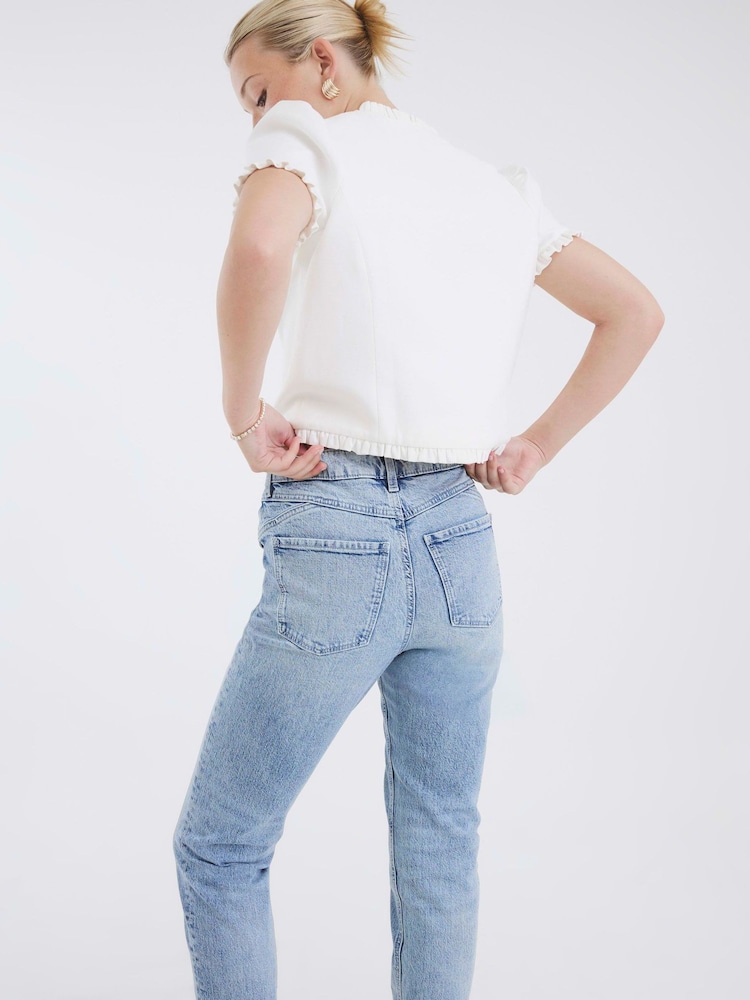 River Island Blue Mom Fit Sculpt Jeans - Image 2 of 4