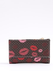 River Island Brown Morgan Collab Lips Print Mini Purse - Image 2 of 6
