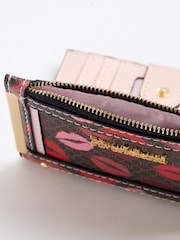 River Island Brown Morgan Collab Lips Print Mini Purse - Image 4 of 6