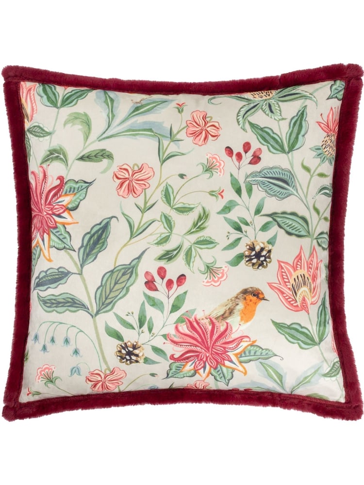 Wylder Multicolour Beatrice Printed Velvet Cushion - Image 1 of 4