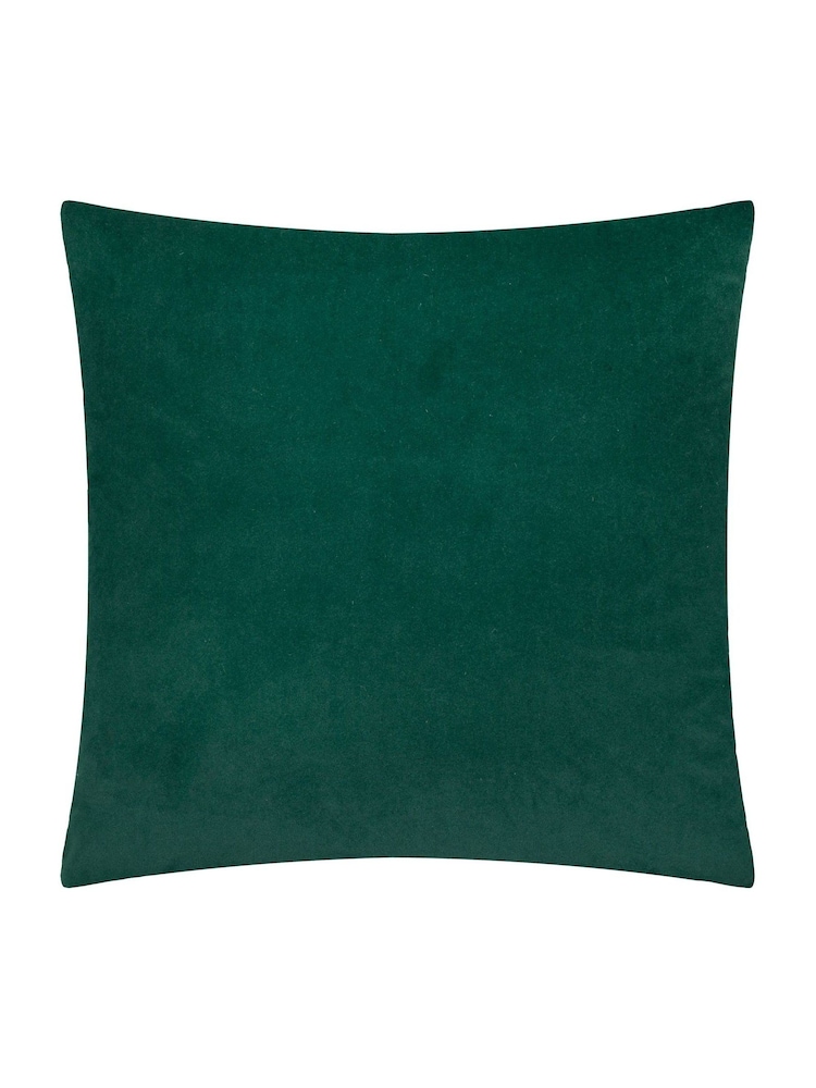 Paoletti Emerald Evoke Cut Velvet Cushion - Image 2 of 4 Paoletti Emerald Evoke Cut Velvet Cushion - Image 2 of 4