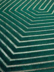 Paoletti Emerald Evoke Cut Velvet Cushion - Image 4 of 4