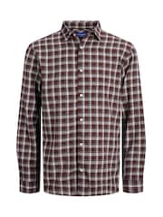 JACK & JONES JUNIOR Red Check Flannel Shirt - Image 1 of 1