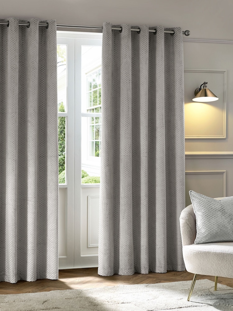 Paoletti Silver Crushed Velvet Cushion - Image 5 of 5 Paoletti Silver Crushed Velvet Cushion - Image 5 of 5